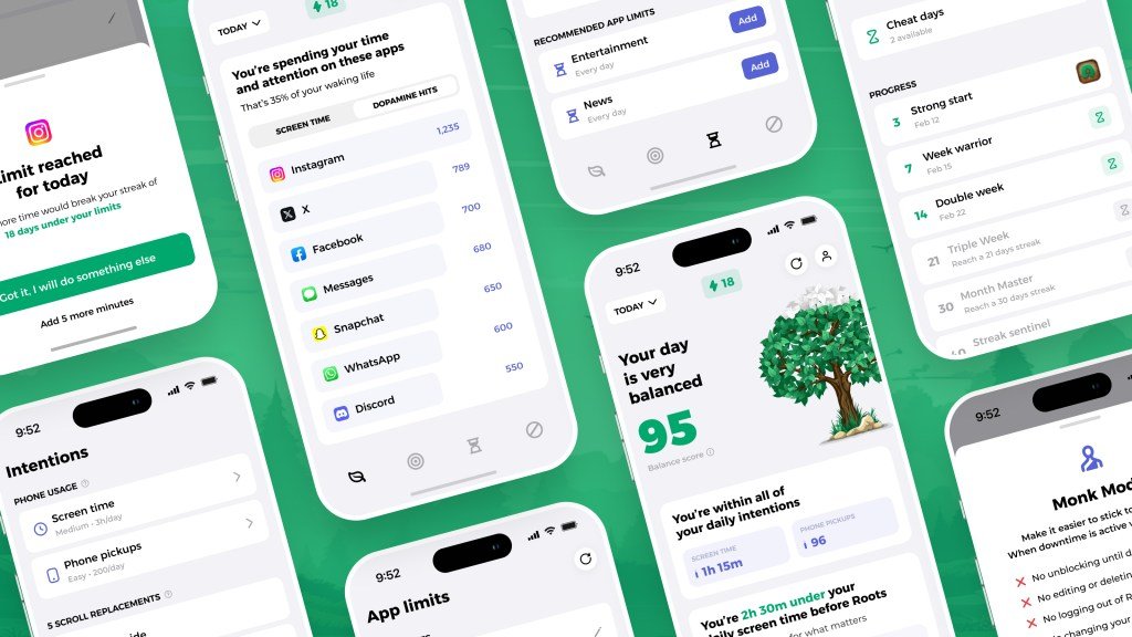 Roots présente une application de contrôle du temps d'écran pour suivre la 'dopamine numérique'
